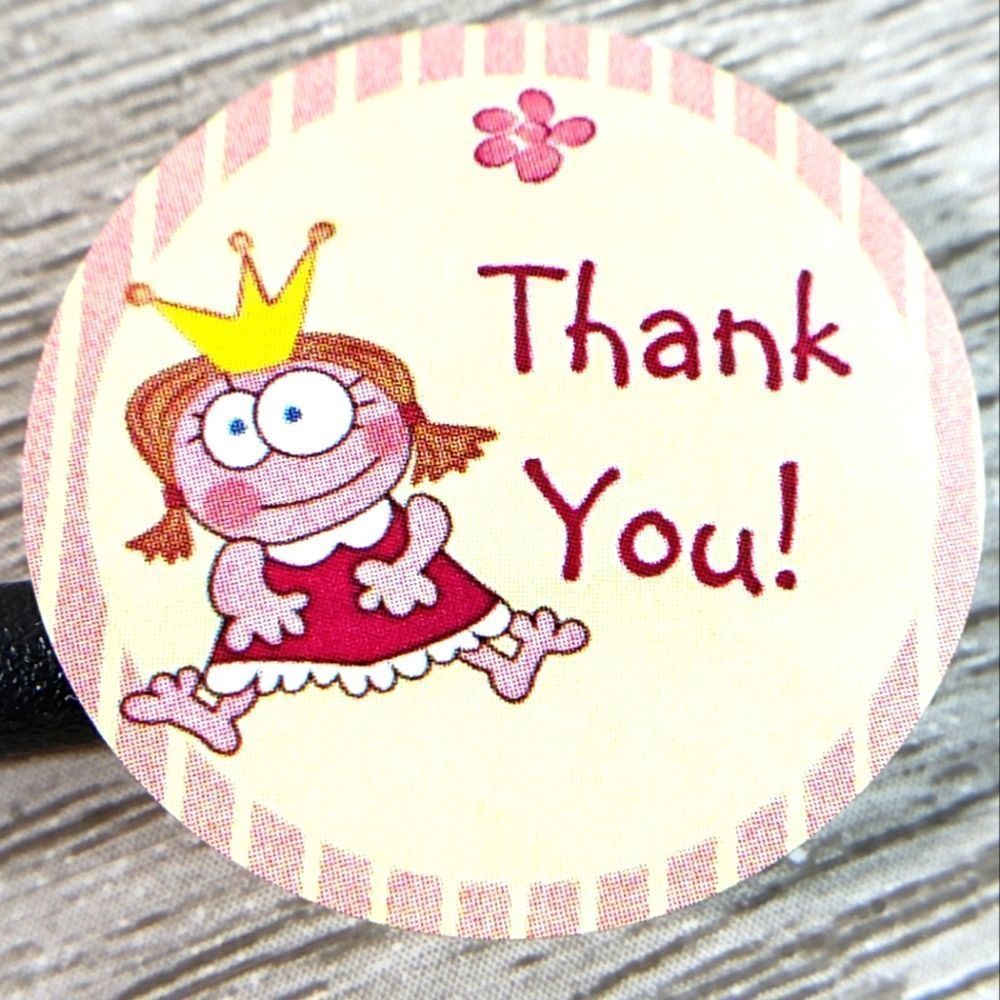 8/$20 100ct Thank You Stickers Round 1" Labels